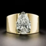 estate-3-84-carat-pear-shaped-diamond-solitaire-ring